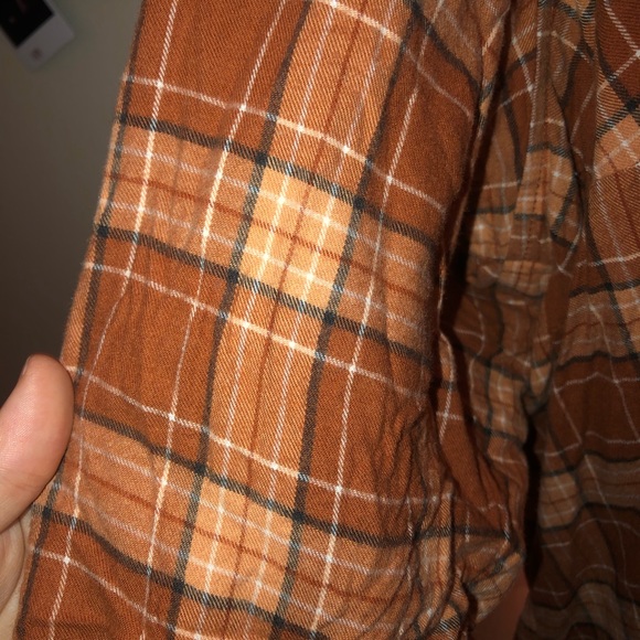 Rust colored flannel - Picture 3 of 4